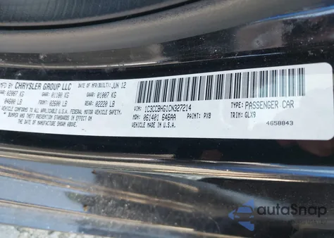 2012 Chrysler 200 S из США, поврежденный, VIN 1C3CCBHG1CN327214